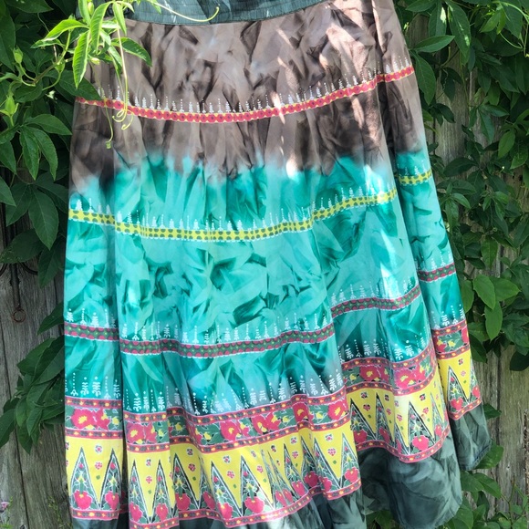 Vtg Fun Bohemian Skirt - Picture 13 of 15